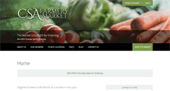 Desktop Screenshot of csafarmersmarket.com