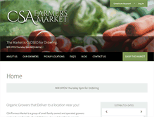 Tablet Screenshot of csafarmersmarket.com